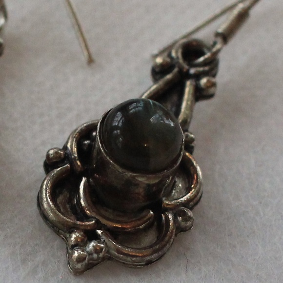 Rose Dangle Earrings - Picture 2 of 2